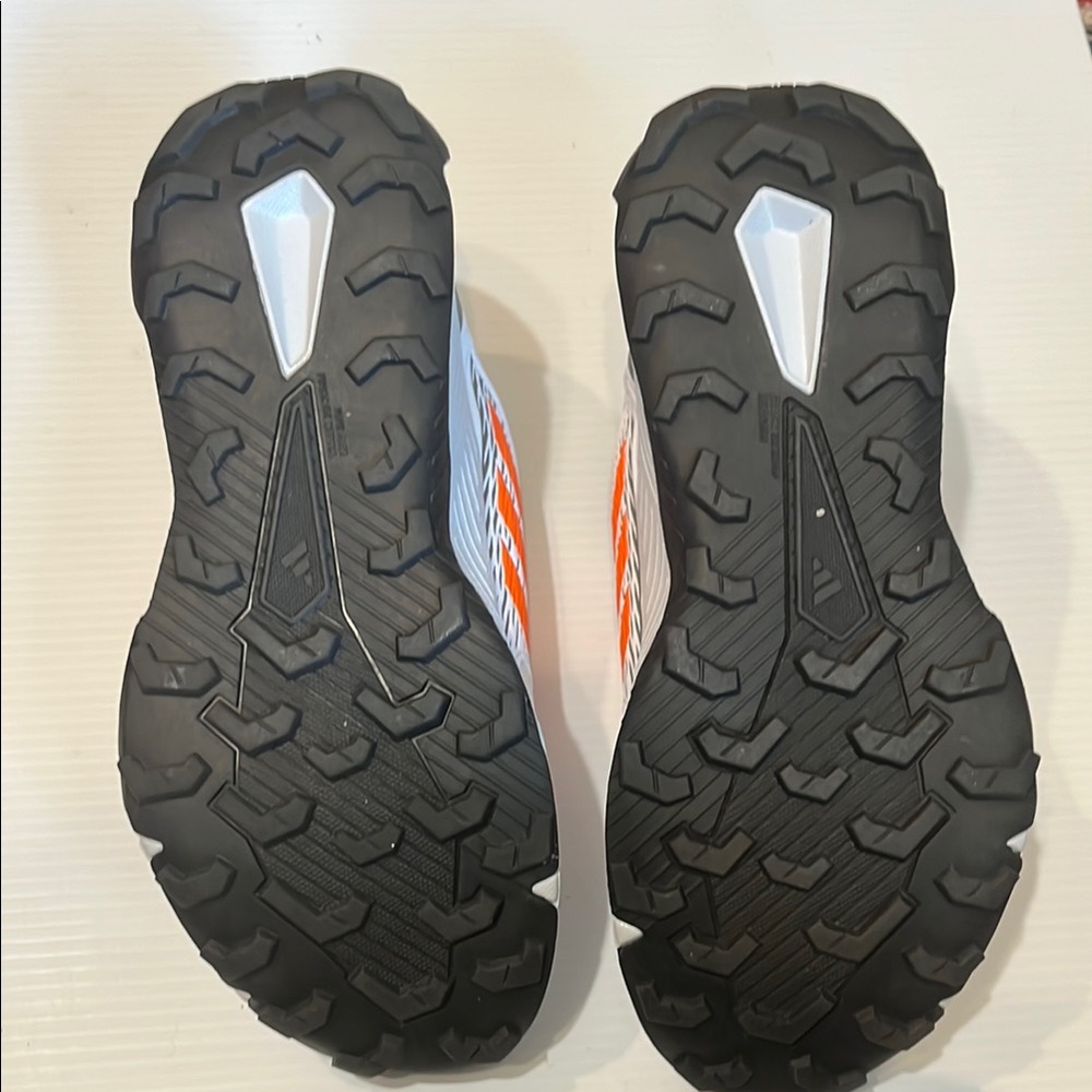 Adidas Terrex Trail Sneakers-White and Bright Orange - Picture 4 of 6